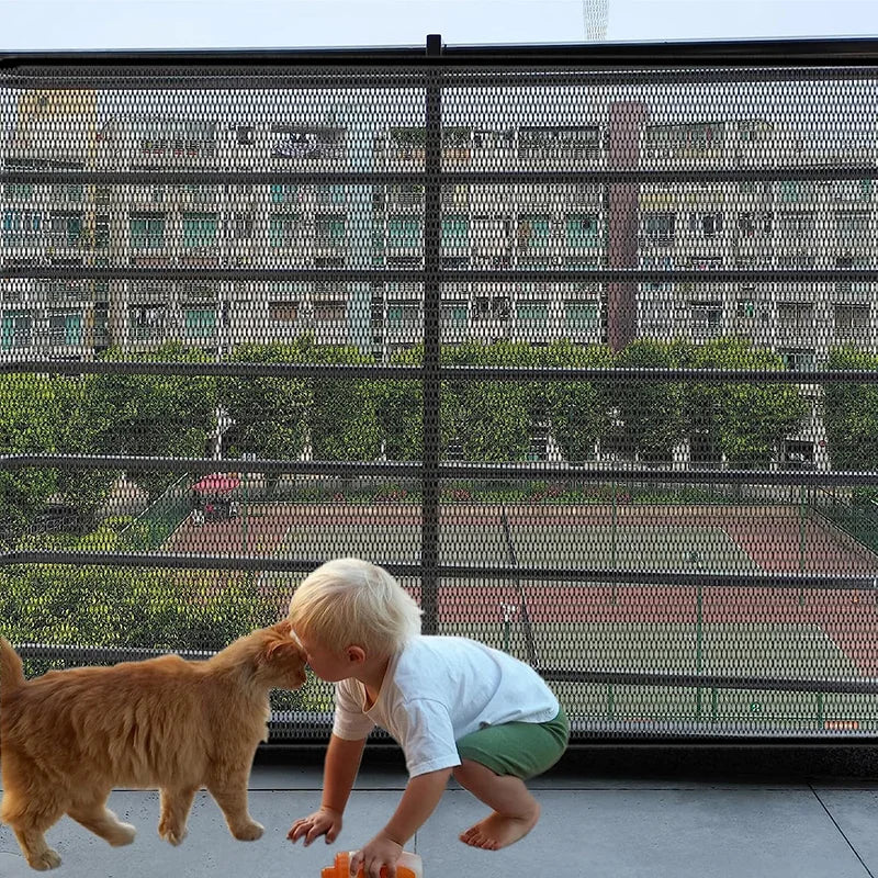 Tomhat Pet Dog Barrier Fences With 4Pcs Hook Pet Isolated Network Stairs