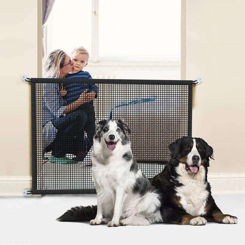 Tomhat Pet Dog Barrier Fences With 4Pcs Hook Pet Isolated Network Stairs