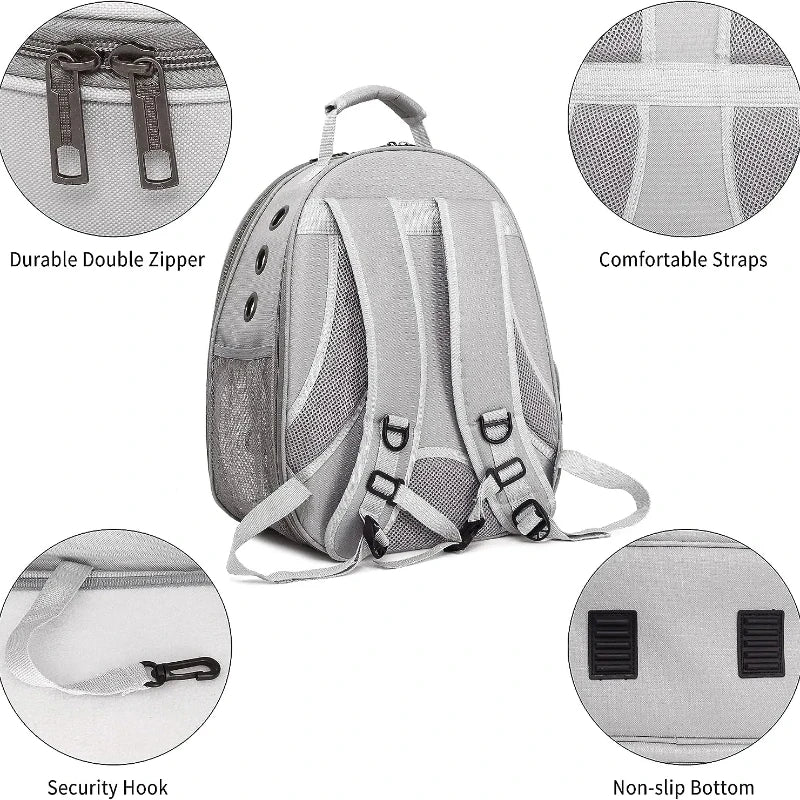 Tomhat Expandable Cat Carrier Backpack Large Transparent Pet Carrier Travel Backpack Bubble Space Capsule High Quality Pet Travel Bag