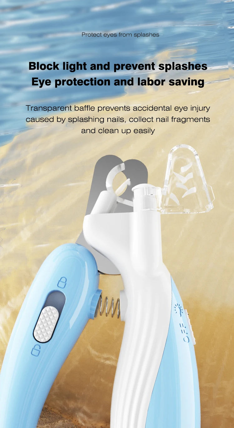 Tomhat Professional Pet Nail Clippers with Led Light Animals Paw Nail Trimmer Dogs Cats