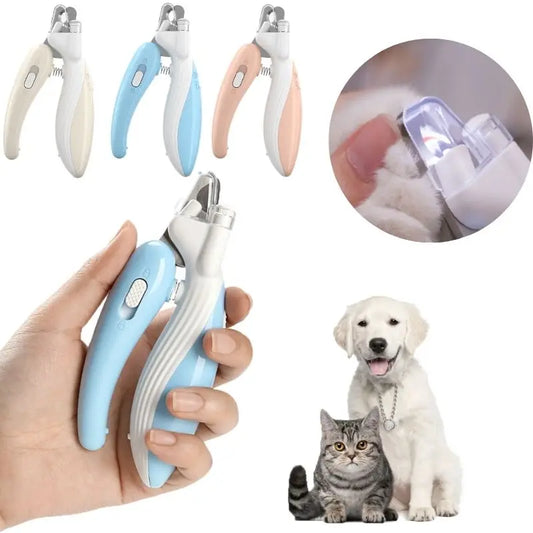 Tomhat Professional Pet Nail Clippers with Led Light Animals Paw Nail Trimmer Dogs Cats