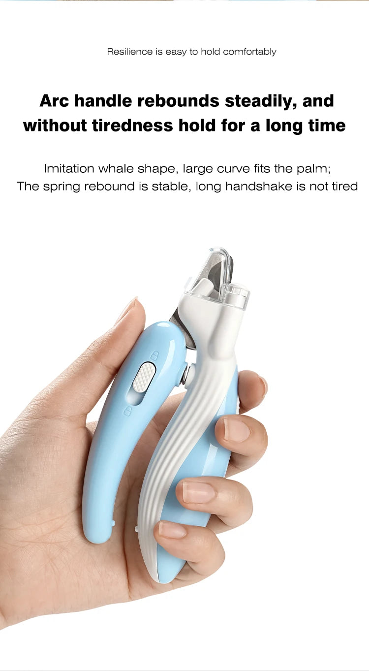 Tomhat Professional Pet Nail Clippers with Led Light Animals Paw Nail Trimmer Dogs Cats