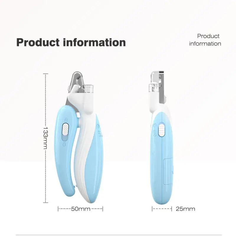 Tomhat Professional Pet Nail Clippers with Led Light Animals Paw Nail Trimmer Dogs Cats