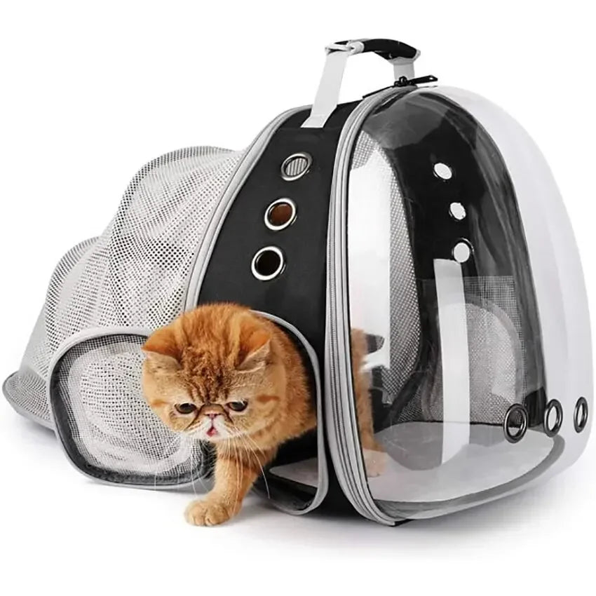 Tomhat Expandable Cat Carrier Backpack Large Transparent Pet Carrier Travel Backpack Bubble Space Capsule High Quality Pet Travel Bag